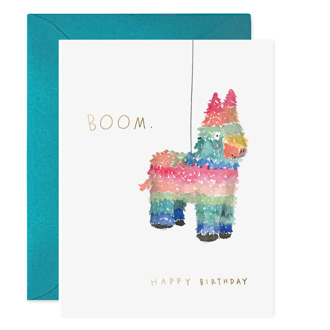 Pinata Birthday Card, Rainbow