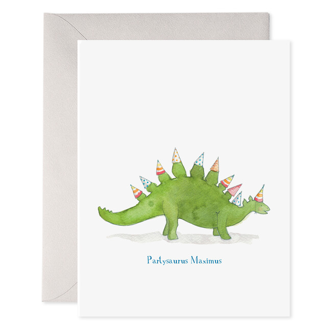 Partysaurus Birthday Card, Green
