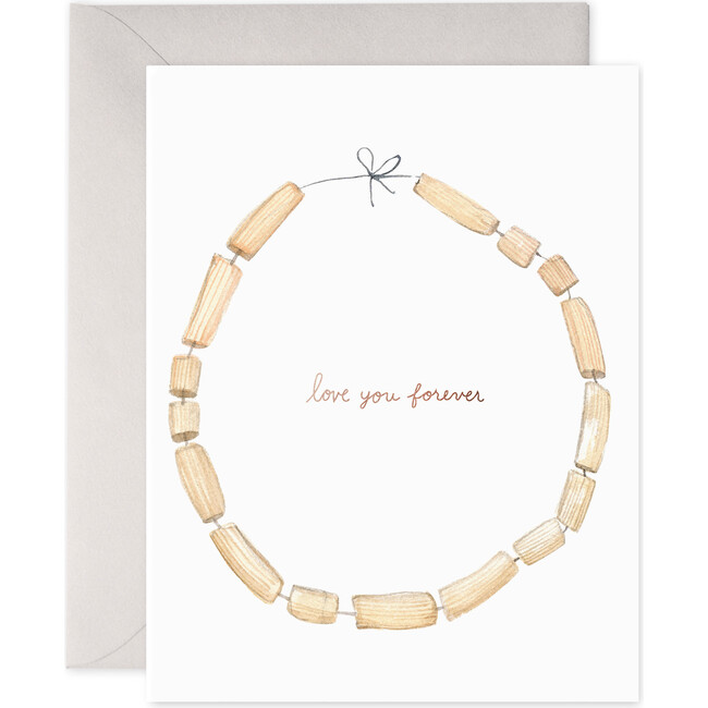 Macaroni Necklace Mother's Day Card, Multi