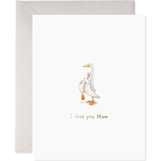 I Love You Mom Mother's Day Card, White