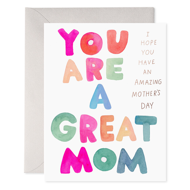 Great Mom Mother's Day Card, Multi