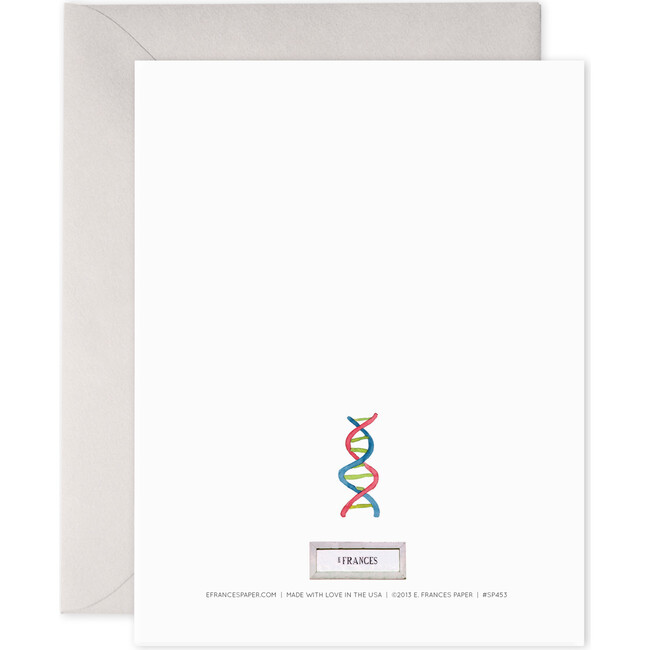 Elephant Genes Father's Day Card, Grey and Blue