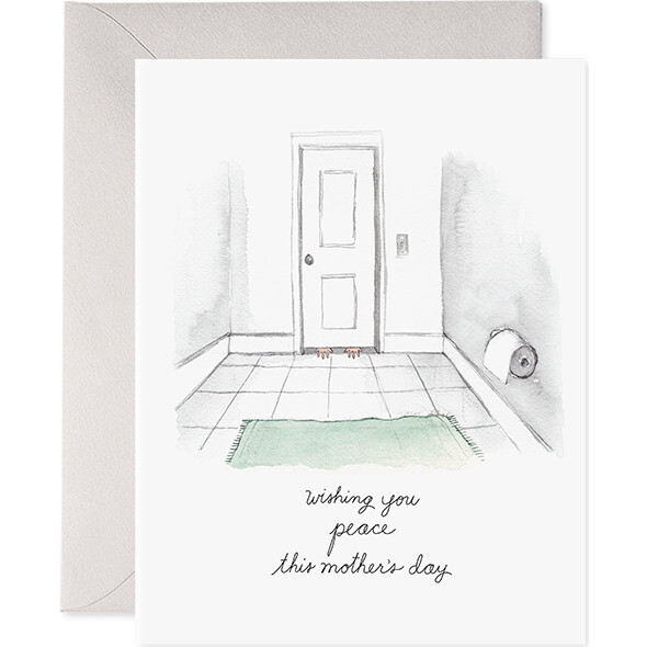 Bathroom Peace Mother's Day Card, Multi