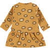 Daisy Printed Dress, Mustard Yellow - Dresses - 2