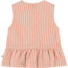 Striped Top, Terra Cotta - Shirts - 2