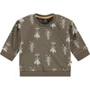 Bug Printed Pullover, Olive - Sweatshirts - 1 - thumbnail