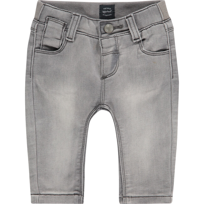 Denim Jeans, Pale Grey - Jeans - 1