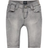 Denim Jeans, Pale Grey - Jeans - 1 - thumbnail