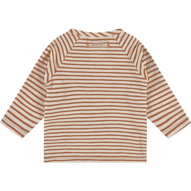 Striped Long Sleeve Top, Toffee