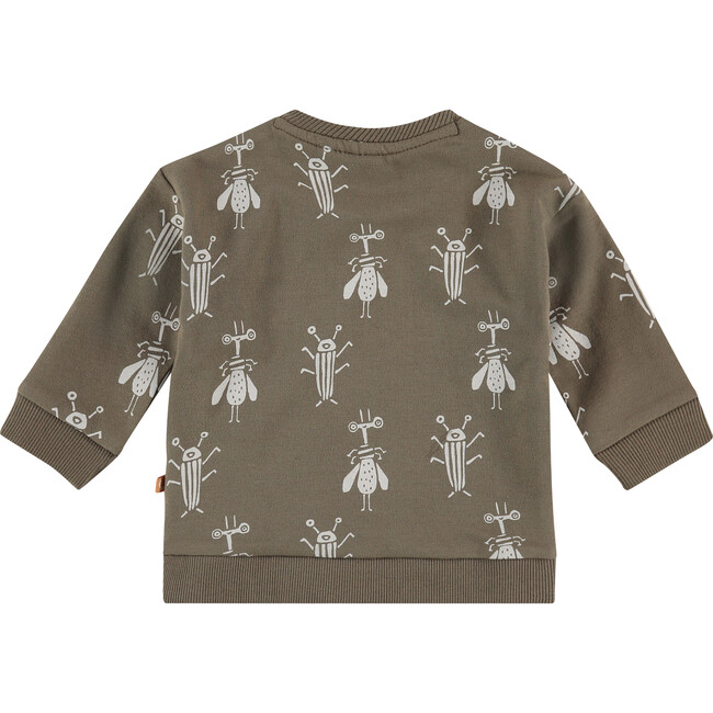 Bug Printed Pullover, Olive - Sweatshirts - 2