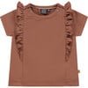 Ruffled Tee, Terra - T-Shirts - 1 - thumbnail