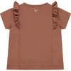 Ruffled Tee, Terra - T-Shirts - 2