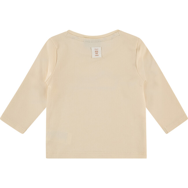 Dog Long Sleeve Top, Cream - Shirts - 2