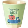 Set of 6 Small Melamine Kids Cups, Happy Cars - Drinkware - 3