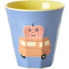 Set of 6 Small Melamine Kids Cups, Happy Cars - Drinkware - 7