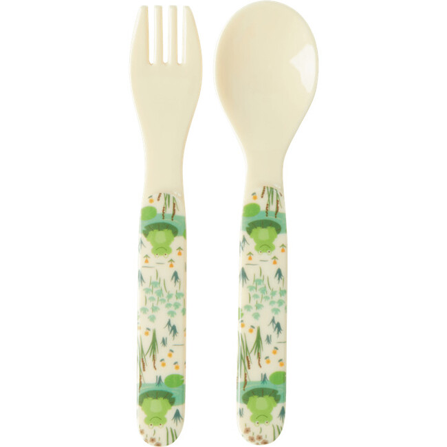 Melamine Baby Dinner Set in Gift Box, Frog - Tableware - 2