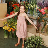 Rosie Smocked Dress, Dusty Rose Check - Dresses - 2