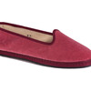 Womens' Velvet Shoes, Pink - Slip Ons - 3