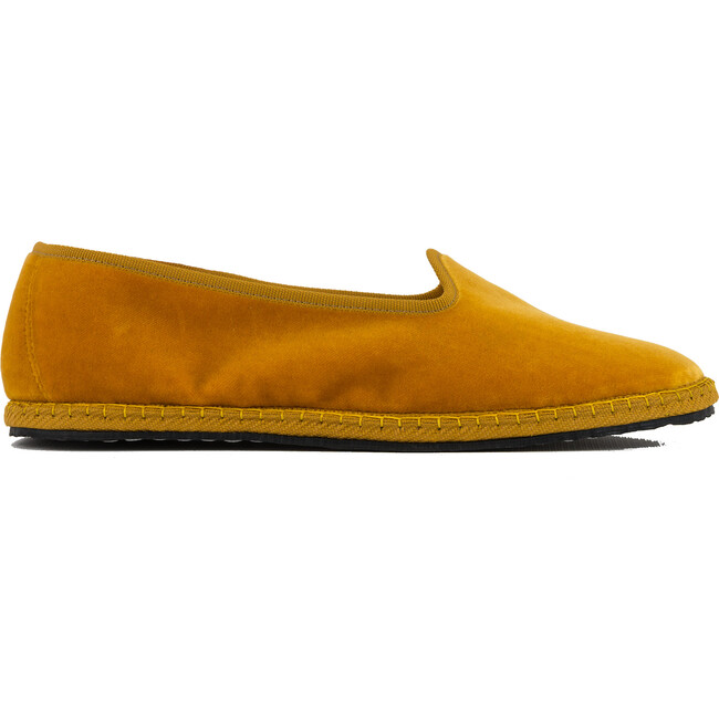 Womens' Velvet Shoes, Yellow