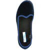 Velvet Shoes, Blue - Slip Ons - 2