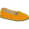 Velvet Shoes, Yellow - Slip Ons - 1 - thumbnail