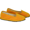 Velvet Shoes, Yellow - Slip Ons - 2