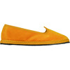 Velvet Shoes, Yellow - Slip Ons - 3