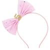 5th Birthday Bow Hard Headband, Pink - Hair Accessories - 1 - thumbnail