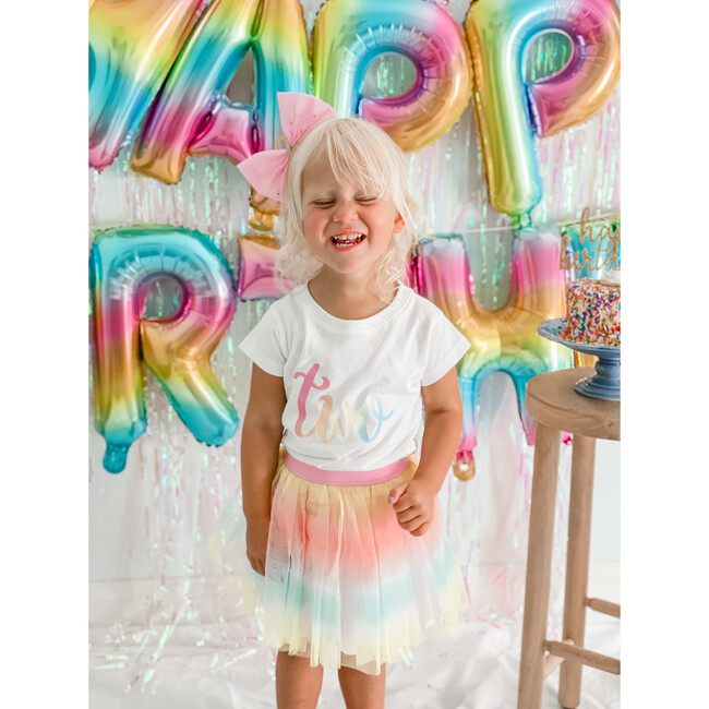 2nd birthday Bow Hard Headband, Pink - Hair Accessories - 2