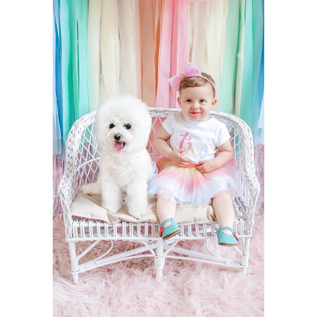 2nd birthday Bow Hard Headband, Pink - Hair Accessories - 3