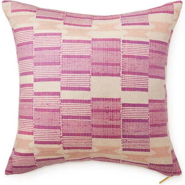 Berry Waterfall Large Pillow, Pink Multi