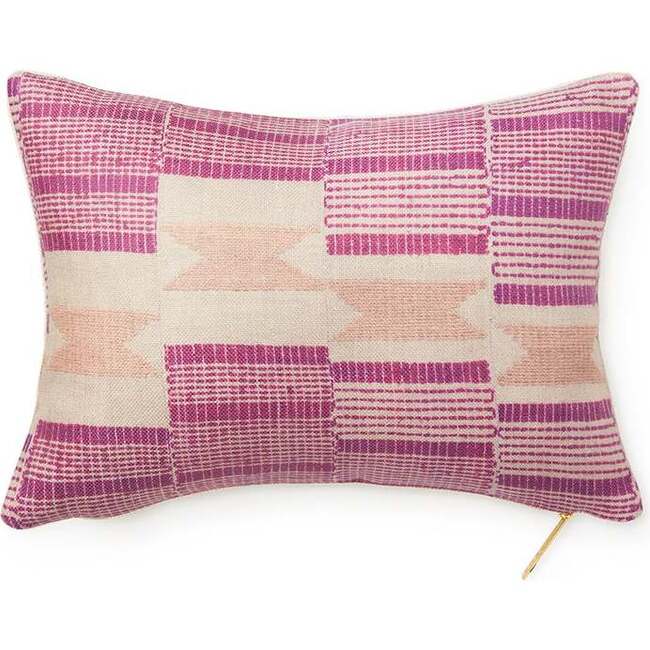 Berry Waterfall Lumbar Pillow, Pink Multi