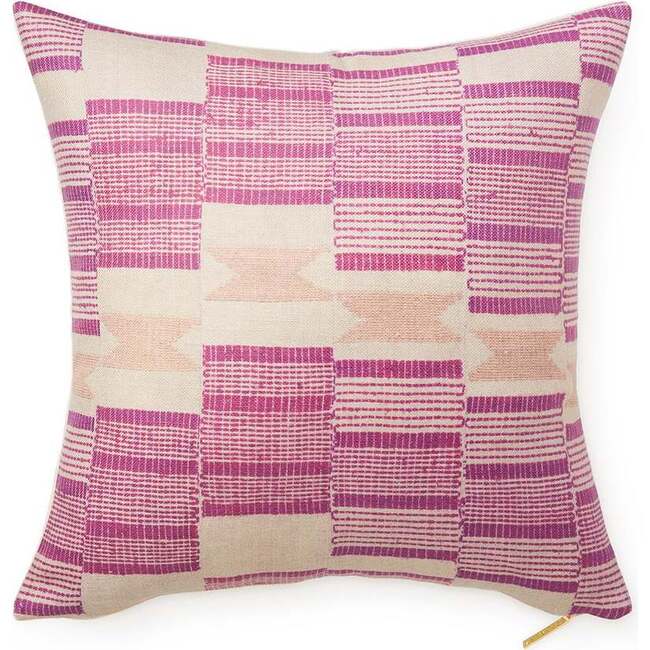 Berry Waterfall Medium Pillow, Pink Multi