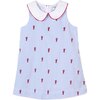 Maddie Dress, Lobsters on Vista Blue Seersucker - Dresses - 1 - thumbnail
