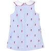 Maddie Dress, Lobsters on Vista Blue Seersucker - Dresses - 2
