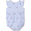 Beatrice Bubble, Sailboat on Vista Blue Seersucker - Onesies - 1 - thumbnail