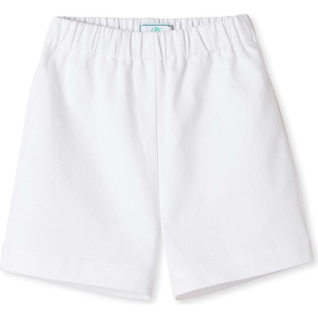 Dylan Shorts Solid Pique, Bright White
