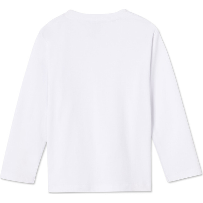 Long Sleeve Kellan Pocket Tee Solid, Bright White - T-Shirts - 2
