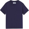Short Sleeve Kellan Pocket Tee Solid, Blue Ribbon - T-Shirts - 1 - thumbnail