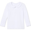 Long Sleeve Isabelle Peter Pan Top, Bright White with Bright White Ric Rac - Shirts - 1 - thumbnail