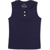 Zoe Top Solid Pique, Blue Ribbon - Polo Shirts - 1 - thumbnail