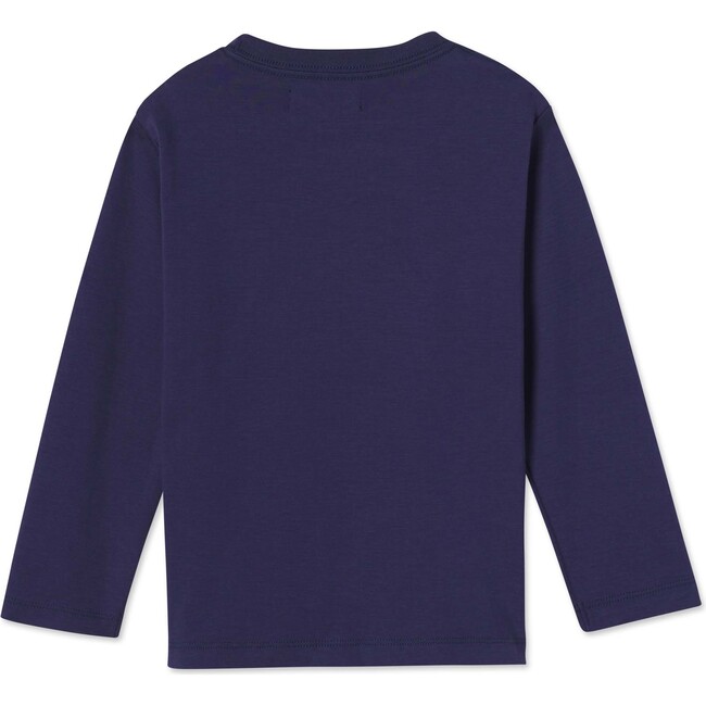 Long Sleeve Kellan Pocket Tee Solid, Blue Ribbon - T-Shirts - 2