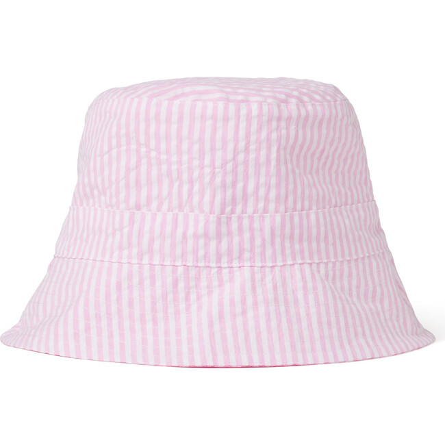 Blake Baby Reversible Bucket Hat Seersucker, Lilly's Pink Seersucker