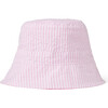Blake Baby Reversible Bucket Hat Seersucker, Lilly's Pink Seersucker - Hats - 1 - thumbnail