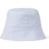 Blake Baby Reversible Bucket Hat Seersucker, Vista Blue Seersucker - Hats - 1 - thumbnail