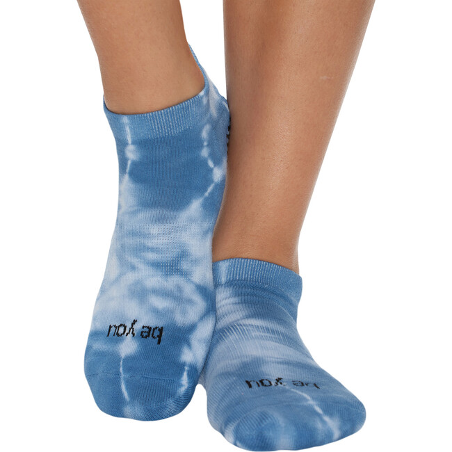 Women's Be You Tie Dye Grip Socks, Blue