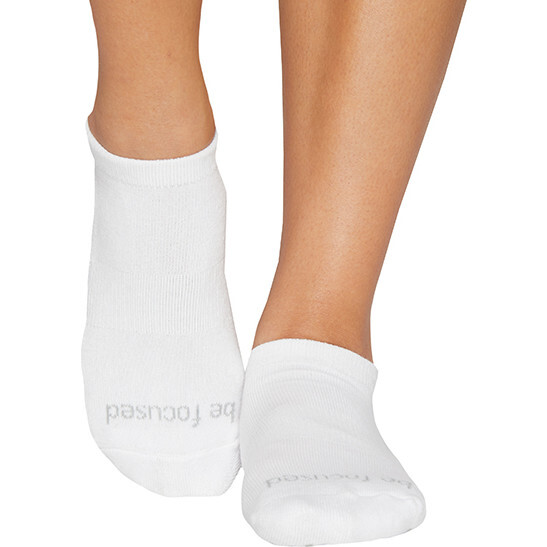 Women's Be Focused Grip Socks, White