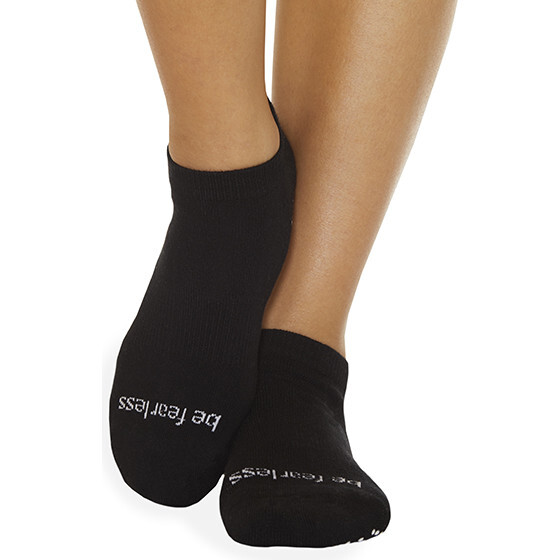Women's Be Fearless Grip Socks, Black - Socks - 1