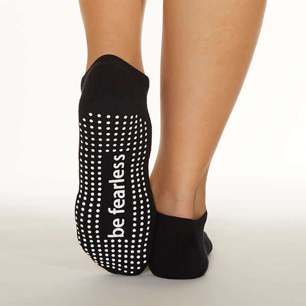 Women's Be Fearless Grip Socks, Black