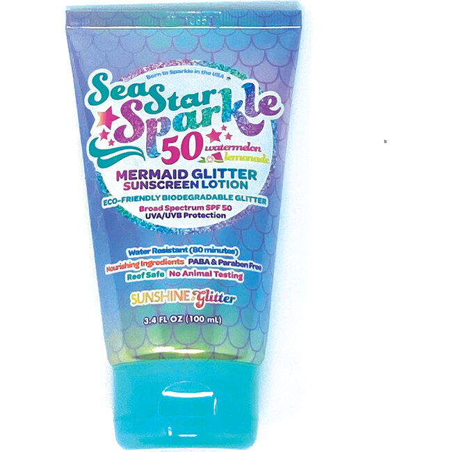 SeaStar Sparkle Mermaid Watermelon Lemonade SPF 50 travel ready 3pc gift set